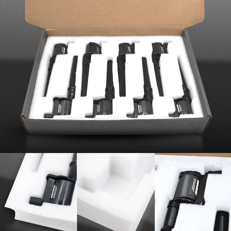 Micro Premium Ignition Coils Pack of 8 for Lincoln Ford GT Mustang Avanti Mercury Marauder Panoz Qvale with Dielectric Grease - Image 5