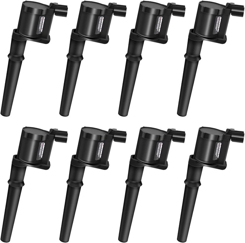 Micro Premium Ignition Coils Pack of 8 for Lincoln Ford GT Mustang Avanti Mercury Marauder Panoz Qvale with Dielectric Grease - Image 2