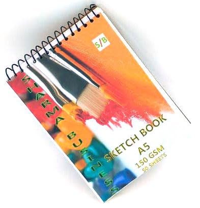 ARETOR ARETOR A5 Sketchbook 40 Sheets 80 PagesTop Spiral Bound Sketch Pad for Artists Pack of 1