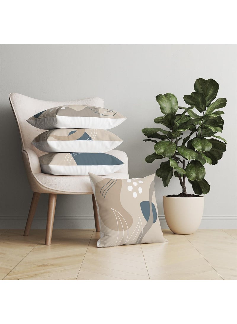 Evdeki Çarşı Evik Abstract 4-Piece Throw Pillow Case DS74 45X45 cm  - Image 2