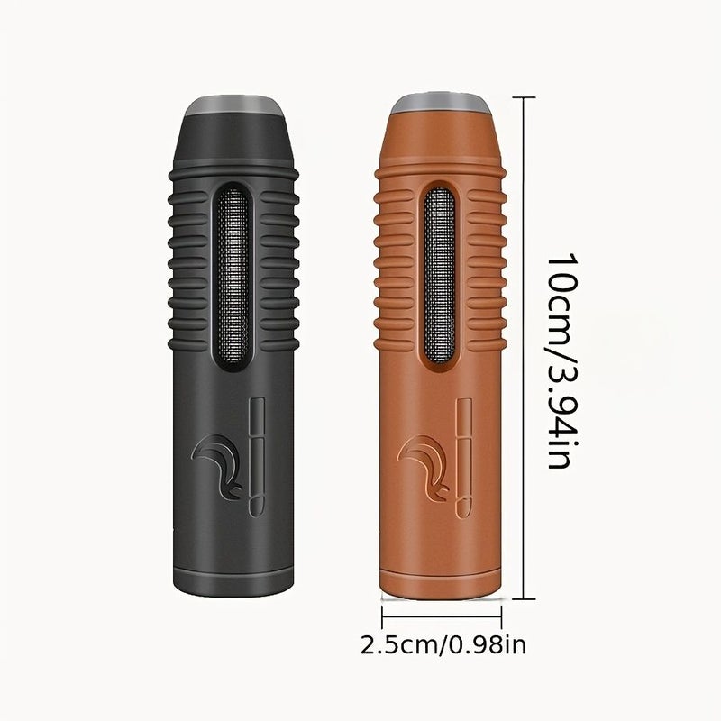 Car Ashtray Set With 3 Cigarette Holders Compact Dual Anti Smoke Design For Car And Home Use Road Trip Essential Threaded Attachment Black - Image 2
