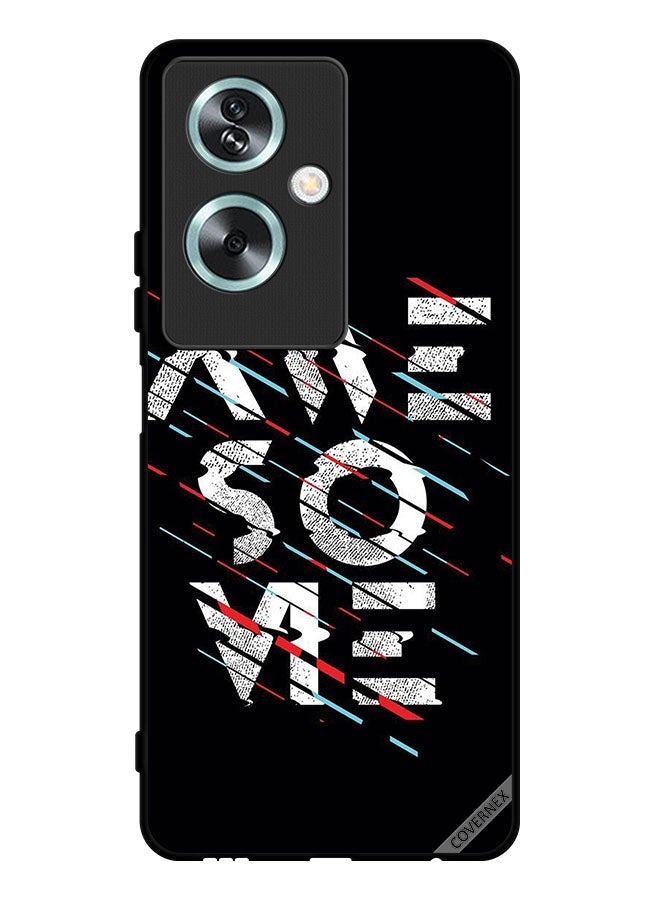 Covernex Protective Case Cover For Oppo A79 Calligraphy Word Awesome - Image 1