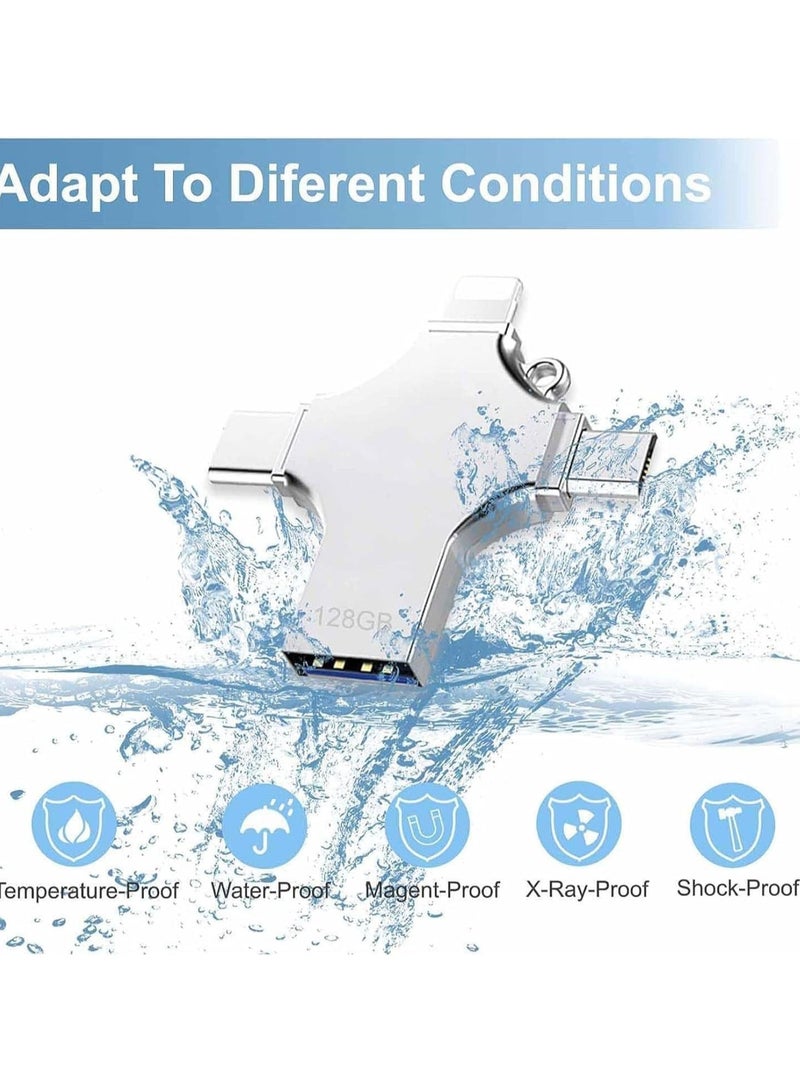 JAJEEK NEW Flash Drive Compatible with iPhone 256GB - USB Memory Stick, Photo Stick, External Storage Thumb Drive for iPhone, iPad, Android, and Computer - Easy Data Transfer & Backup - Image 4