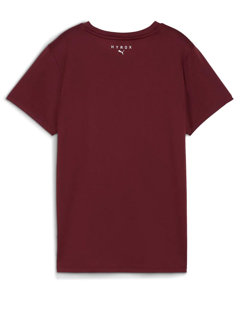 PUMA ruby shimmer Hyrox Logo Graphic T-Shirt for Women | Best Price UAE