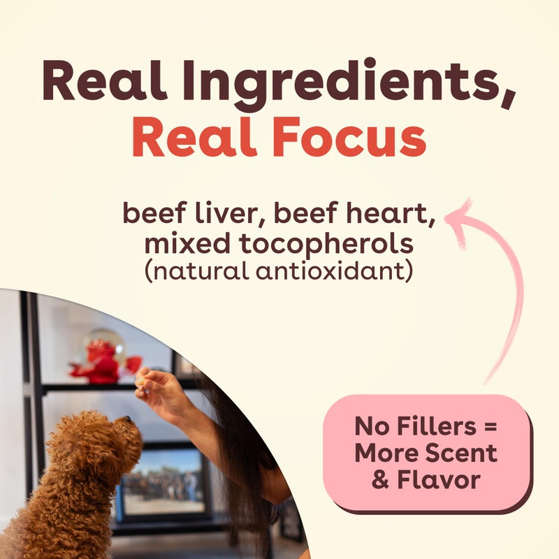 Pupford Freeze Dried Training Treats for Dogs & Puppies, 1400+ Three Ingredient Bites (Beef Liver, 4 oz, 3 Pack) - Image 4
