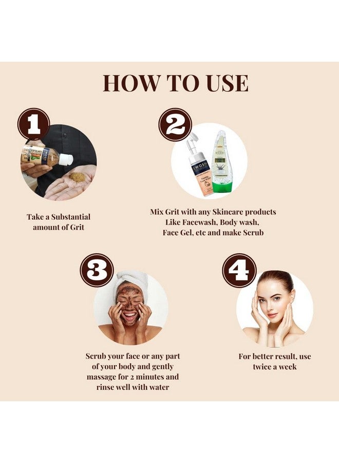 SWOSH Exfoliate Walnut Scrub 75G For Face & Body With Coffee & Coconut For Dead Skin Cells & Tan Removal, Blackheads, Dirt & Pollution Free Skin - Image 2