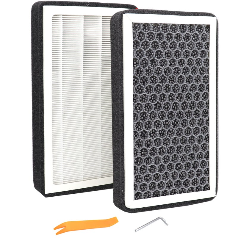 MOCW Replacement for Tesla Cabin Air Filter HEPA with Activated Carbon, Fit for Model 3 & Y Accessories 2016-2023, 2 Pack