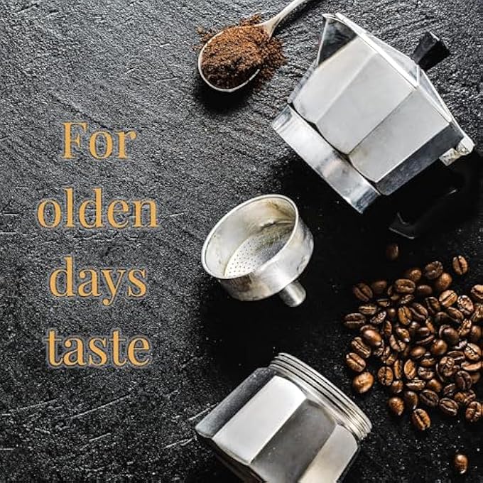 Silk Route Stovetop Espresso Maker Moka Stove Coffee Maker Moka Pot Coffee Maker For Gas Or Electric Stove Top Classic Italian Coffee Maker Aluminum Silver 100Ml 2Cup - Image 5