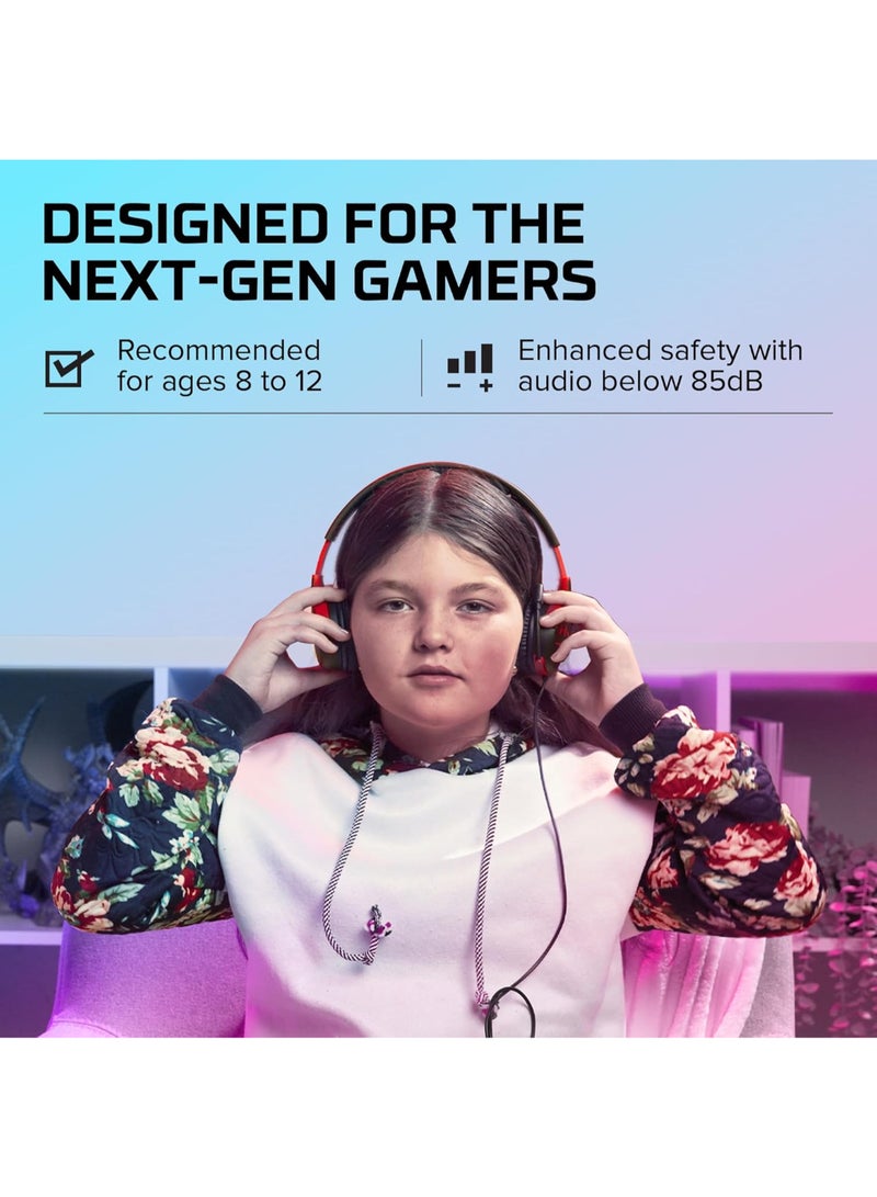 HYPERX Cloud Mini Wired Headset - Black/Red - Image 2