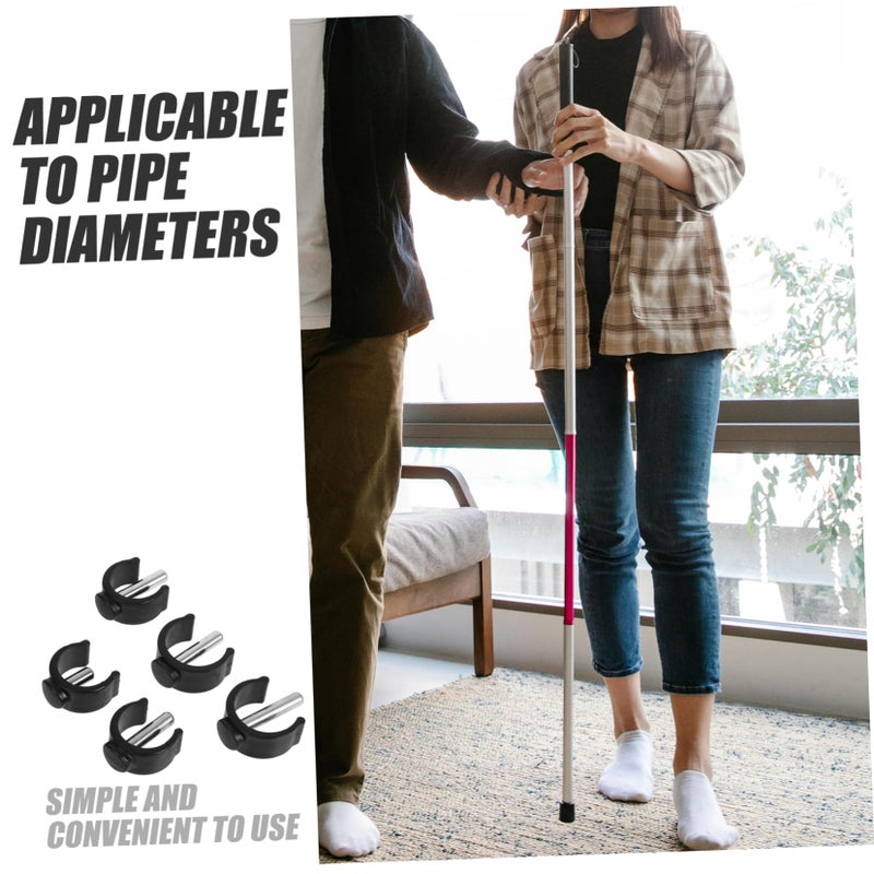 Adjustable Walking Stick Cup Holder Grip Cover Set of 20 Black - Image 4