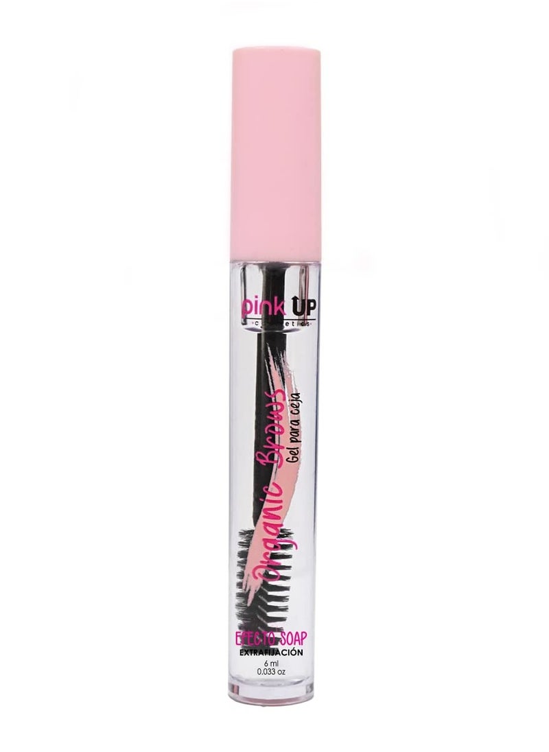 Pink Up - Organic Brows| Eyebrow Gel | Brow Gel| Clear Mascara | Transparent gel to comb the eyebrows| Provides definition and volume| Maximum fixation| Model PKOE01 - Image 1