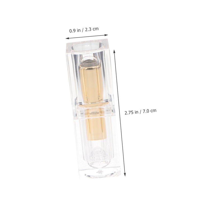 Unique Shape Lipstick Tubes 10pcs Empty Lip Gloss Tubes Bulk Containers Refillable Lipstick Making Supplies - Image 2