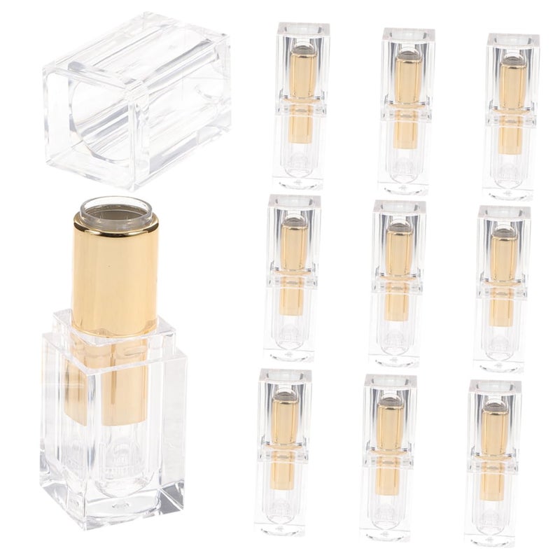 Unique Shape Lipstick Tubes 10pcs Empty Lip Gloss Tubes Bulk Containers Refillable Lipstick Making Supplies - Image 1
