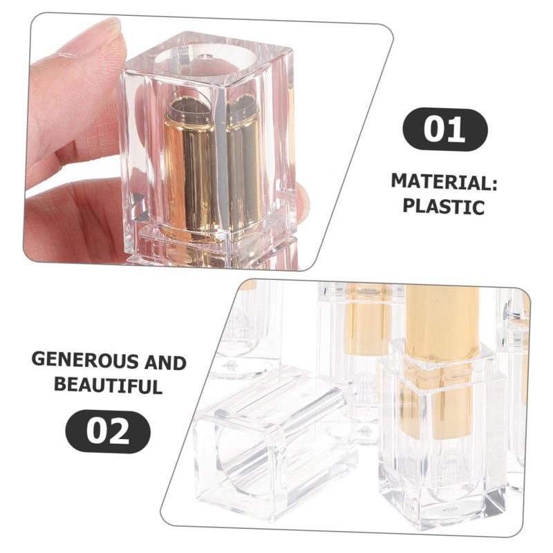 Unique Shape Lipstick Tubes 10pcs Empty Lip Gloss Tubes Bulk Containers Refillable Lipstick Making Supplies - Image 5