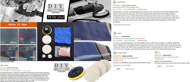 DIY Crafts 5x, 1"inch Density Fur Flet Pad Only, Density Fur Flet Pad Only For Your Kit Buffing Pad Wool Pad Felt Pads Universal Drill Adapte (5x, 1"inch Density Fur Flet Pad Only) - Image 4
