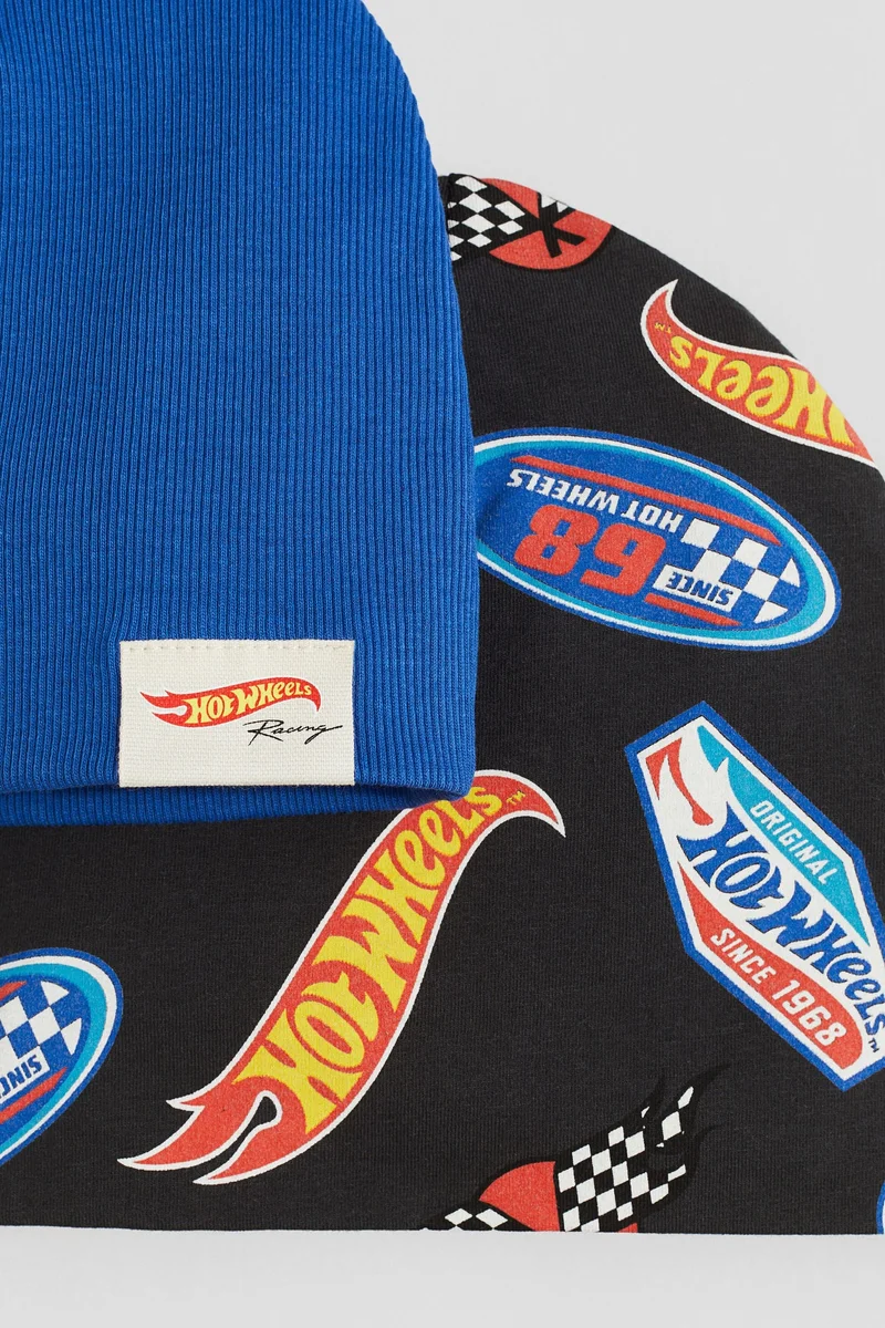 اتش اند ام قبعة بيني مطبوعة من الجيرسيه - عبوة من قطعتين