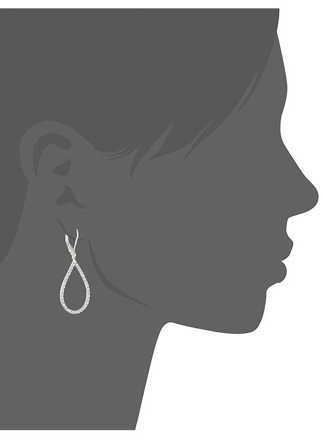 ANNE KLEIN "Ready To Shine" Crystal Teardrop Earrings - Image 2