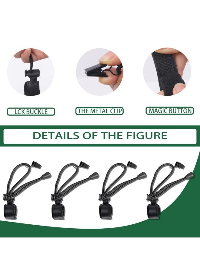 Keadic 22Pcs Photography Background Clips Kit Includes 4 Inch Plastic Spring Clamps, Adjustable Elastic Clamps Holders and Curtain Ring Clips for Video Studio Backdrop Muslin - Image 5