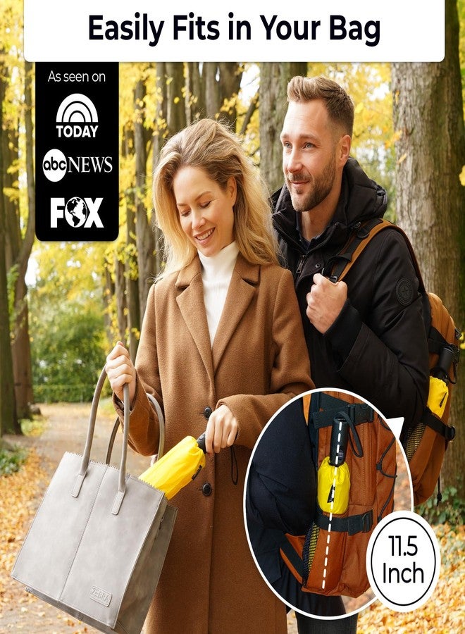 TUMELLA Super-Strong, Windproof Travel Umbrella, Compact, Beautiful, Small, Strong but Lightweight, Portable, Automatic, Foldable Umbrella, Durable Handle, Suitable for the Car - Image 2