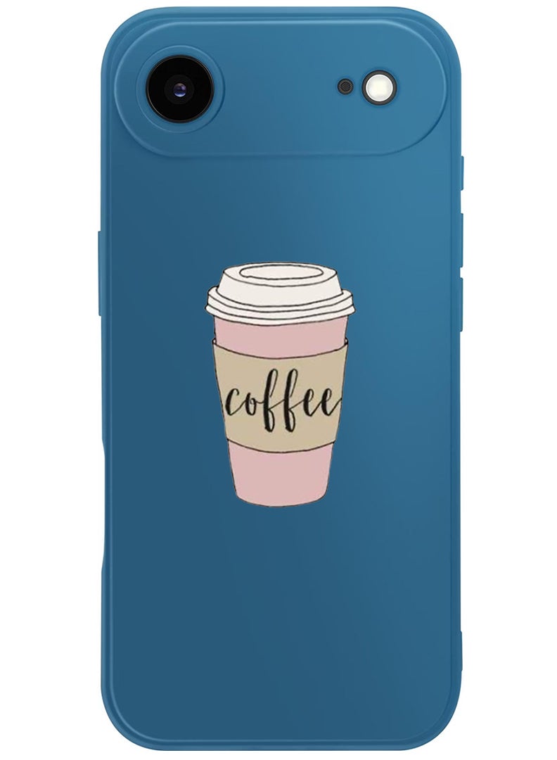 Theodor Protective Slim Fit Case Liquid Silicone Cover with Full Body Protection Anti-Scratch Shockproof Case For Apple iPhone 17 Air (Blue) Coffee (2) - Image 1