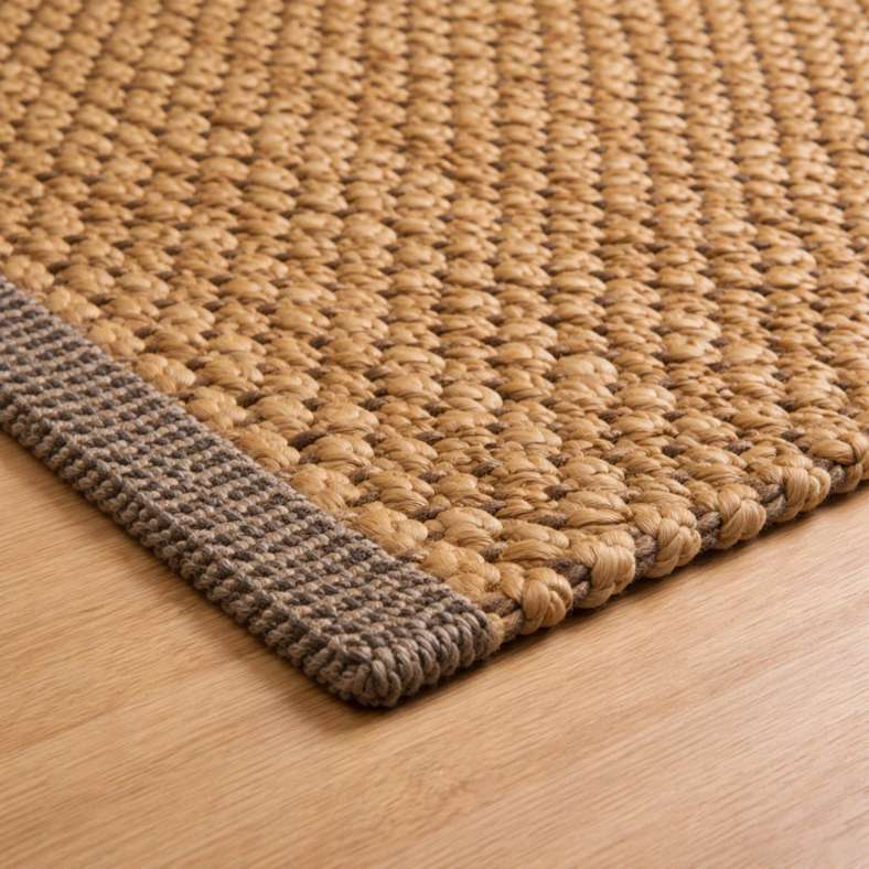 Pan Home سجادة جوت مصنوعة يدويًا طبيعية 60x90 سم - Image 2