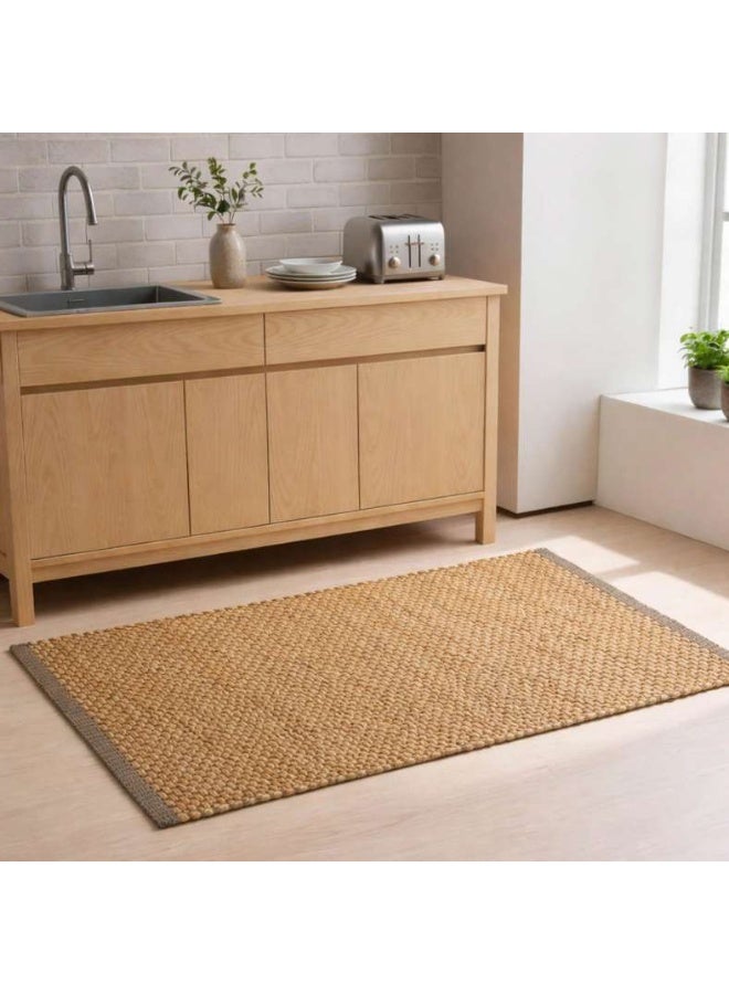 Pan Home سجادة جوت مصنوعة يدويًا طبيعية 60x90 سم - Image 1