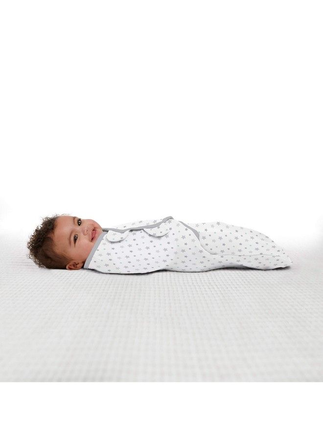 SwaddleMe لفائف عضوية أصلية حجم صغير/متوسط 0-3 أشهر 2 عبوة (سماء مرصعة بالنجوم) - Image 5