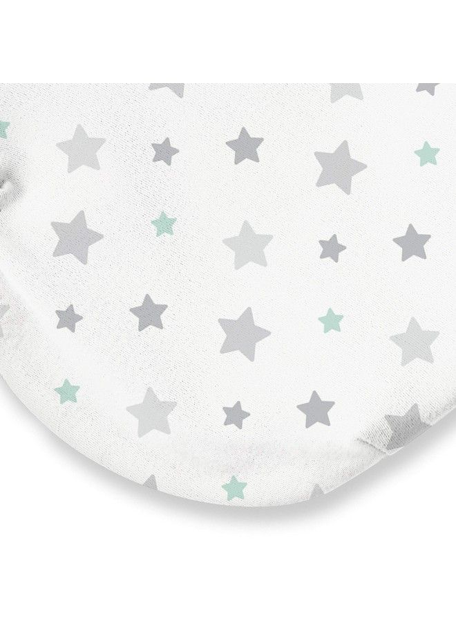 SwaddleMe لفائف عضوية أصلية حجم صغير/متوسط 0-3 أشهر 2 عبوة (سماء مرصعة بالنجوم) - Image 3