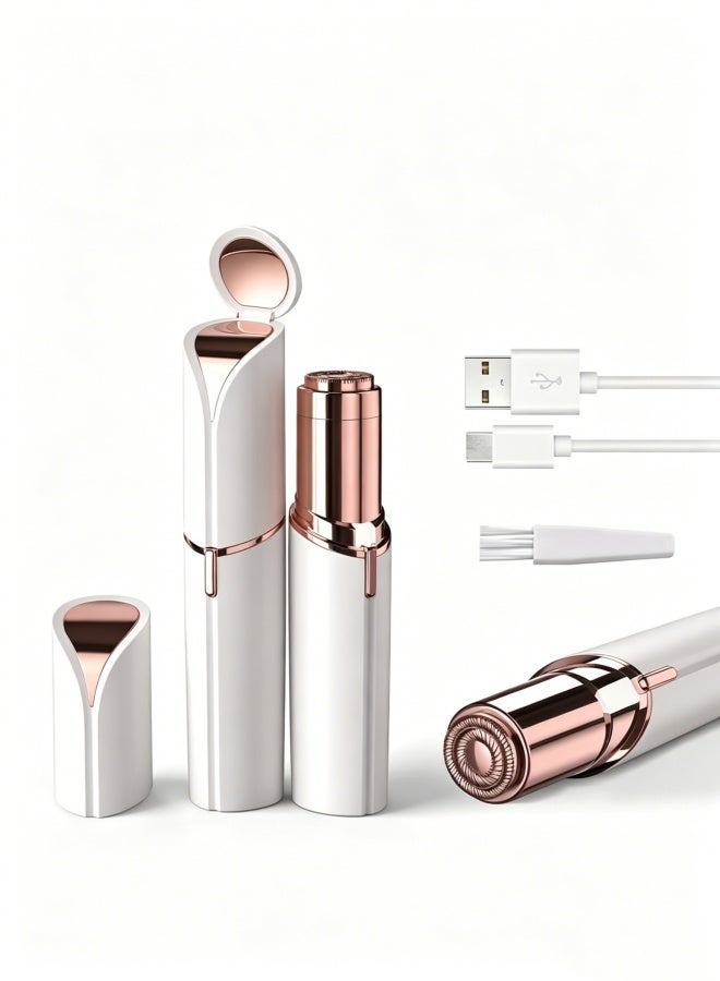 Women's Electric Eyebrow Trimmer, Small Facial Hair Removal Device, USB Rechargeable Hair Removal Device - Image 1