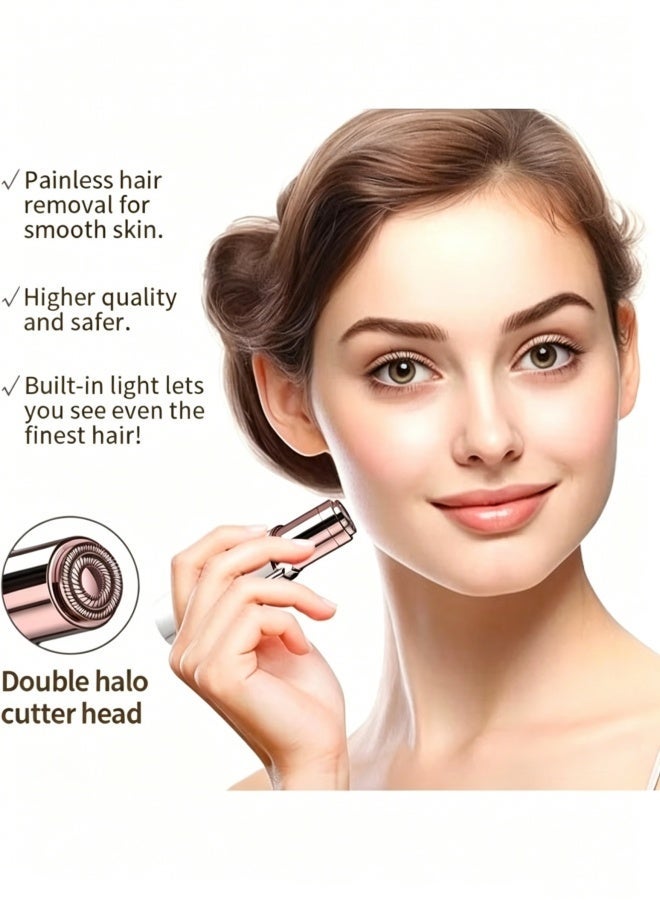 Women's Electric Eyebrow Trimmer, Small Facial Hair Removal Device, USB Rechargeable Hair Removal Device - Image 2
