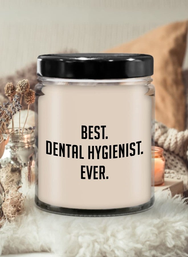 SpreadPassion Best Dental Hygienist Ever - Soy Wax Candle - Hand Poured - 9 oz Vanilla-Scented Candle - Candle Jar - Image 1