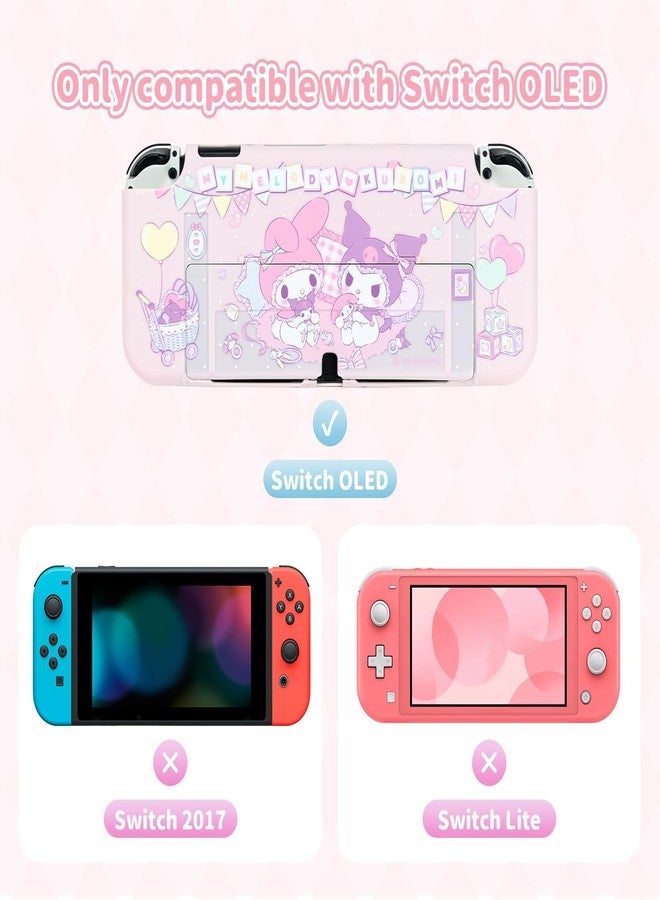 Kuitmor Protective Shell for Switch OLED,Dockable Integrated Hard Cover Skin Compatible with Switch OLED and Game Console - KLM - Image 2