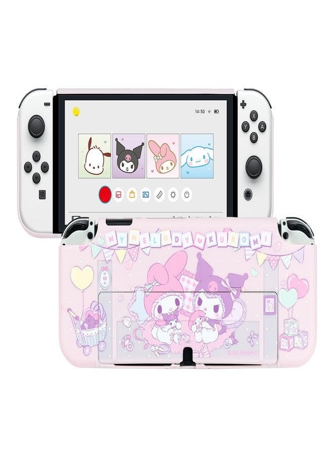 Kuitmor Protective Shell for Switch OLED,Dockable Integrated Hard Cover Skin Compatible with Switch OLED and Game Console - KLM - Image 1