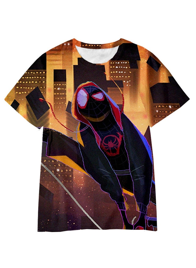 Spider-Man Across the Universe Handsome Loose Pullover T-shirt 3D digital printing personalized breathable T-shirt  - Image 1