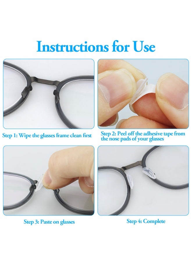 هيدفانا 24 زوجًا من وسادات الأنف للنظارات، وسادات أنف هوائية، وسادات أنف هوائية، وسادات أنف لاصقة للنظارات والنظارات والنظارات الشمسية - Image 3