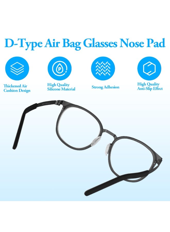 هيدفانا 24 زوجًا من وسادات الأنف للنظارات، وسادات أنف هوائية، وسادات أنف هوائية، وسادات أنف لاصقة للنظارات والنظارات والنظارات الشمسية - Image 5