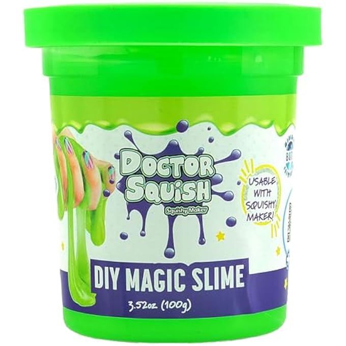 DOCTOR SQUISH - DIY MAGIC SLIME BLISTER PACK - GREEN - 100 GRAMS - Image 1