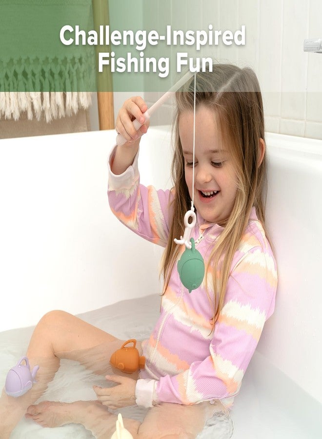 haakaa Baby Bath Fishing Toy Set, Mold Free Food Grade Silicone Bathtub Fishing Toy for Toddler & Kids Ages 3-5, BPA-Free Floating Bath Tub Toys for 3 Years+ - Image 2