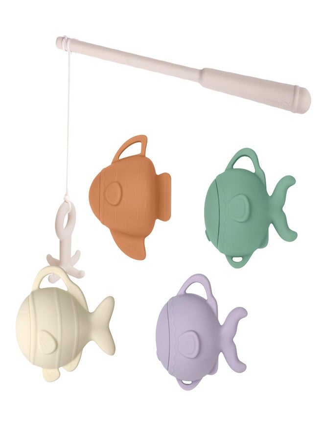 haakaa Baby Bath Fishing Toy Set, Mold Free Food Grade Silicone Bathtub Fishing Toy for Toddler & Kids Ages 3-5, BPA-Free Floating Bath Tub Toys for 3 Years+ - Image 1