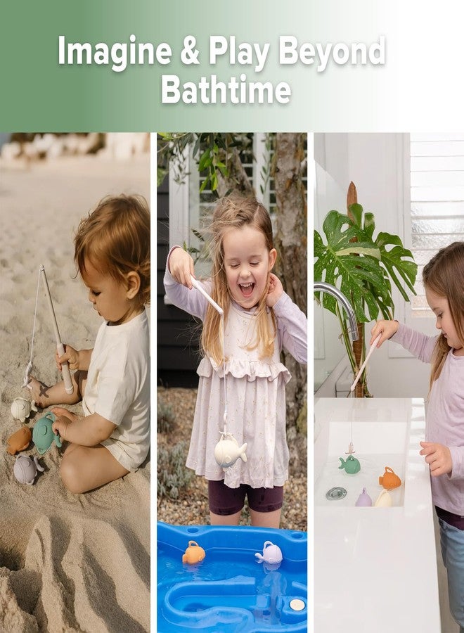 haakaa Baby Bath Fishing Toy Set, Mold Free Food Grade Silicone Bathtub Fishing Toy for Toddler & Kids Ages 3-5, BPA-Free Floating Bath Tub Toys for 3 Years+ - Image 5