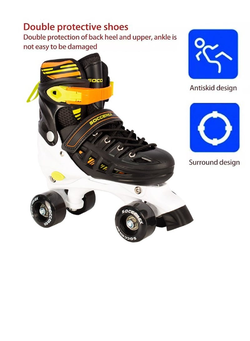 Soccerex Roller Skates Shoes for Kids and youth Complete Set with Helmet and Protection gear - Image 2