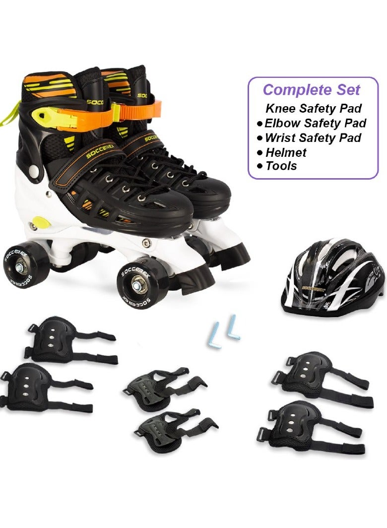 Soccerex Roller Skates Shoes for Kids and youth Complete Set with Helmet and Protection gear - Image 5