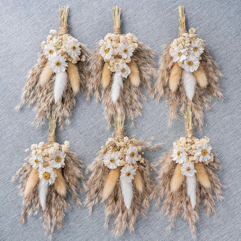 Bluejw Modern Minimalist Aromatherapy Dried Flower Bouquet – Mini Crafted Dried Plants for Vase Home Decor, Wedding Bride’s Bouquet, and Thoughtful Gift - Image 2