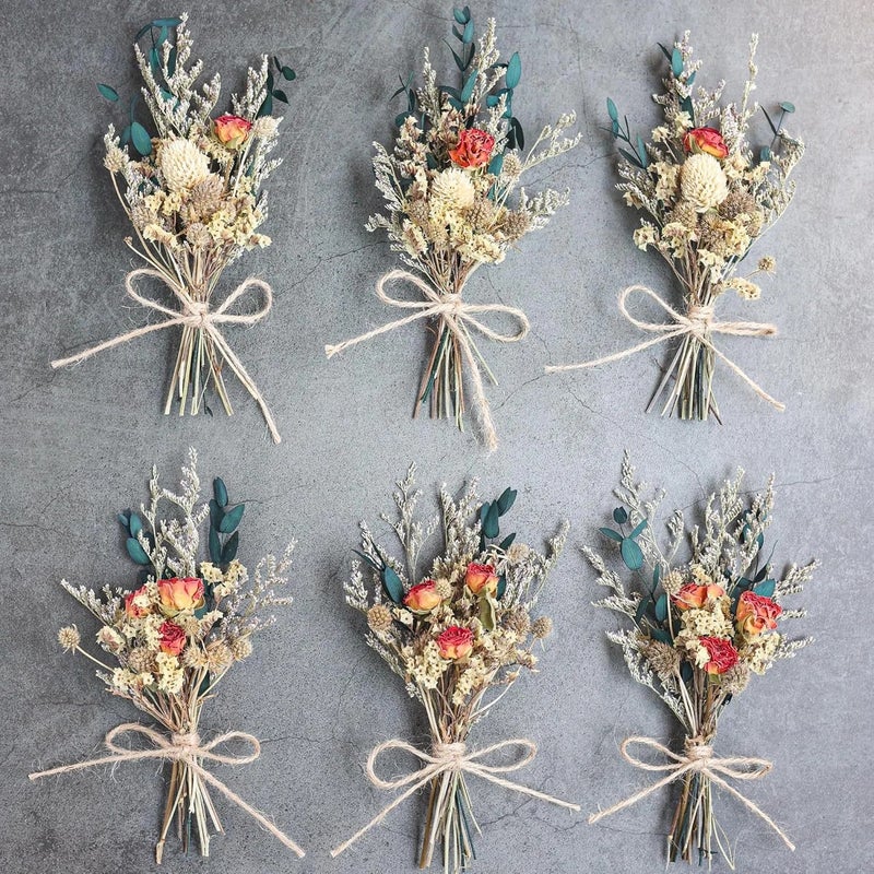 Bluejw Modern Minimalist Aromatherapy Dried Flower Bouquet – Mini Crafted Dried Plants for Vase Home Decor, Wedding Bride’s Bouquet, and Thoughtful Gift - Image 5
