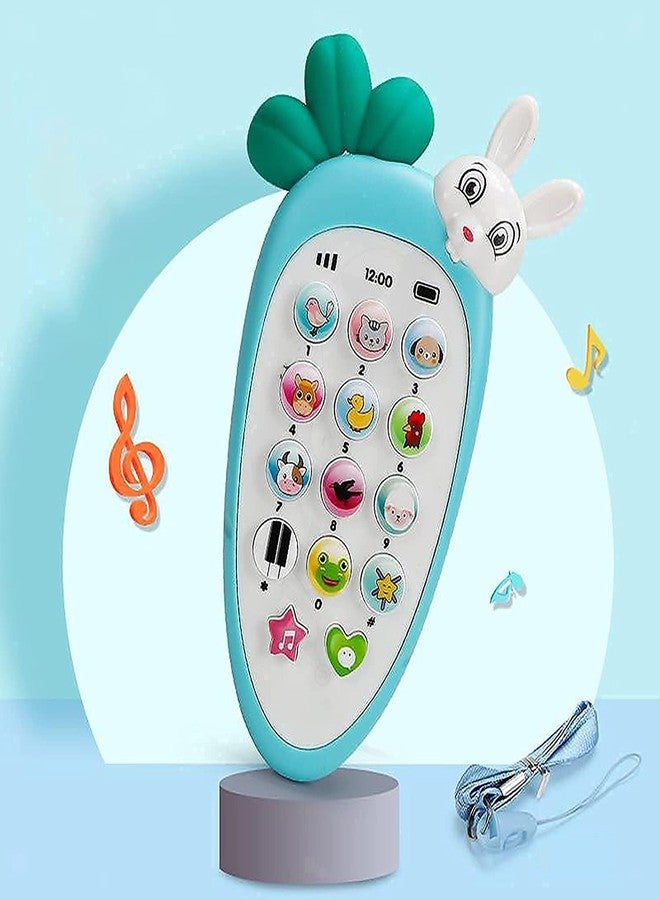 BlackZone Smart Phone Cordless Feature Mobile Phone Toys Mobile Phone for Kids Phone Small Phone Toy Musical Toys for Kids Smart Light Birthday Gifts for Boys, Girls -Kimi Rabbit Phone - Image 2