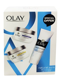 Olay Natural Aura All-in-One Glow Regimen Pack 