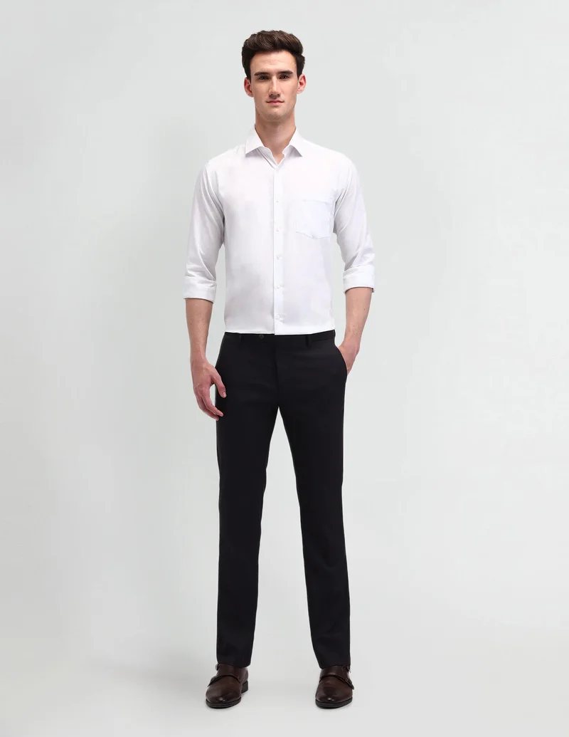 Arrow  ARAITR2030 MAROON Mens Trousers for Men | Best Price UAE