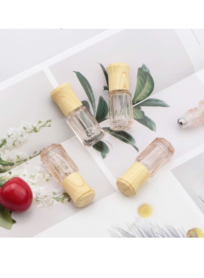 GUDOO 10 Pack Massage Roller Bottles 3ml Octagonal Small Essential Oil Roller Bottles Mini Essential Oil Vials Perfume Sample Travel Cosmetic Container Vial  - Image 5