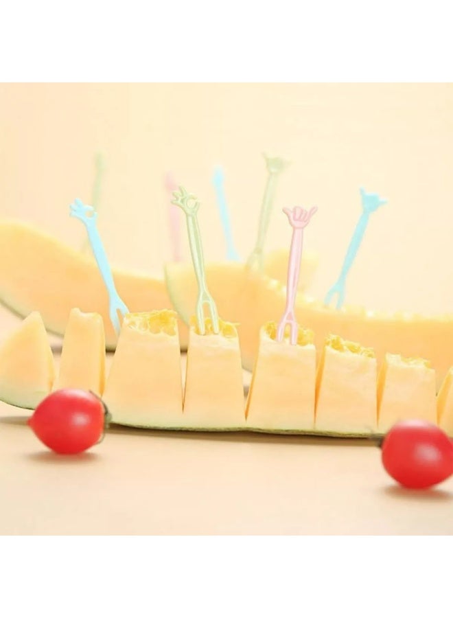 100-Piece Mini Fruit Forks Set – Colorful Snack & Dessert Picks - Image 1