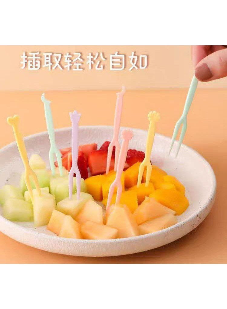 100-Piece Mini Fruit Forks Set – Colorful Snack & Dessert Picks - Image 2
